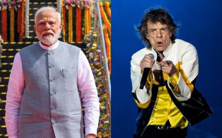 मोदी ने मिक जैगर को न्योता दिया - साधकों की भूमि, भारत आते रहिए