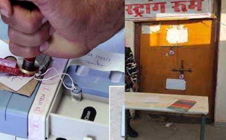 प्रत्याशियों का भाग्य ईवीएम में और ईवीएम स्ट्रांग रूम में सील