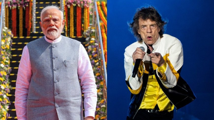 मोदी ने मिक जैगर को न्योता दिया - साधकों की भूमि, भारत आते रहिए