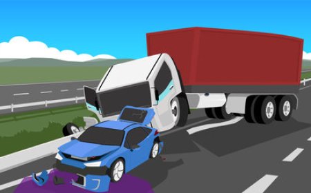 ट्रक व कार में भिडंत, एक की मौत एक गंभीर