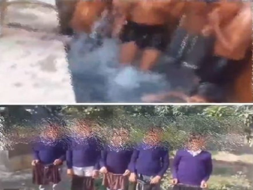 बरेली में बिना नहाए पहुंचे छात्रों को प्रिंसिपल ने स्कूल में ही कराया स्नान