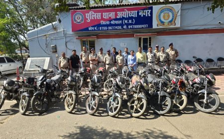 थाना अयोध्यानगर पुलिस ने मोटरसाइकिल चोरी के आरोपियों को गिरफ्तार करने मे मिली बडी सफलता*